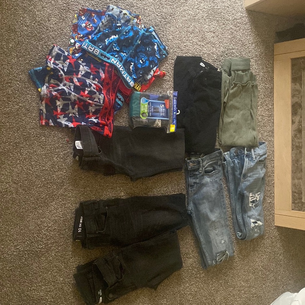 Kids jeans & new underwear